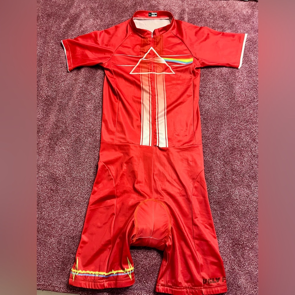 Men’s XL Pink Floyd “Dark Side of the Moon” Cycling/Triathlon Suit
